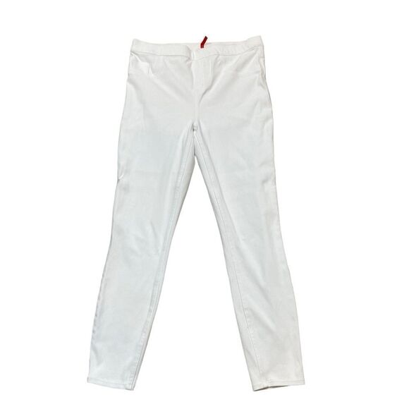 Ladies Spanx High‎ Rise White Pull On Slimming Jeggings Leggings Size XL - Picture 2 of 8